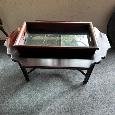 Sale Photo Thumbnail #28: Mid Century Side Table with removeable tray