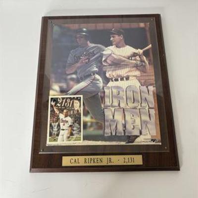 Cal Ripken/Lou Gehrig Plaque & Tribute Card .jpg
