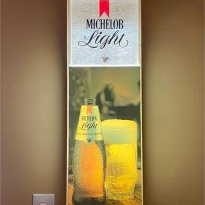 Lighted Michelob Light Beer Wall Display.jpg