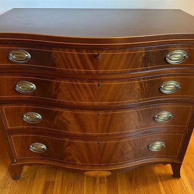 Richmond Biggs VA Bow Front Chest of Drawers