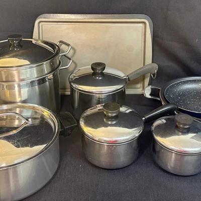 Pots, Pans, Skillets-Revere, Cuisinart,