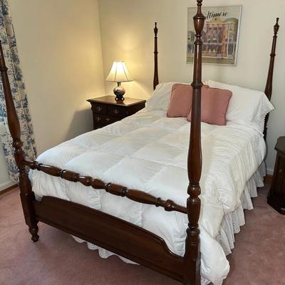 Full Sized Poster Bed Including Bedding And Mattress (optional)