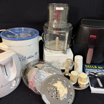 Small Kitchen Appliances-Cuisinart Food Processor, Bella Air Fryer, Rival Crockpot & More
