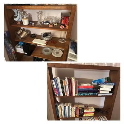 Two Solid Wood Bookshelves