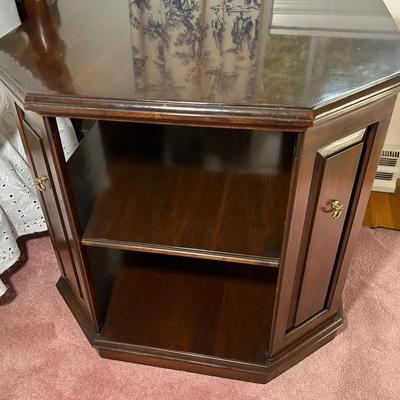 Side Table With Open Shelf Storage