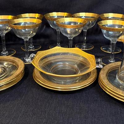 Tiffin-Franciscan “Minton” Style Pattern Glassware & Dishes