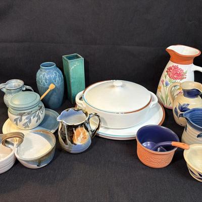 Assorted Studio Pottery & Dansk Platter/Bowl