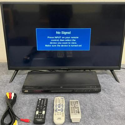2021 31" Insignia TV and JVC DVD Player
