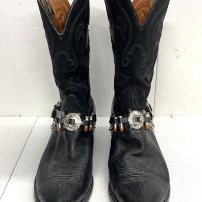 Lucchese Western Leather Cowboy Boots Men’s Size 13, Black