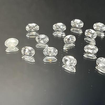 White Topaz 9.75 CTTW - Multiple Matched Pairs - Ovals 6x4mm and a Pear-Shaped 8x5mm