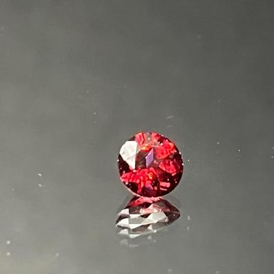 Rhodonite 0.95 CT 6mm Round - Pink and Burgundy Play of Colors