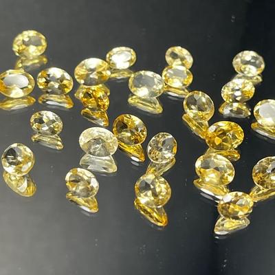 Citrine Oval Parcel 37.50 CTTW - 6x4mm, 8x6mm, 10x7mm - Multiple Matched Pairs