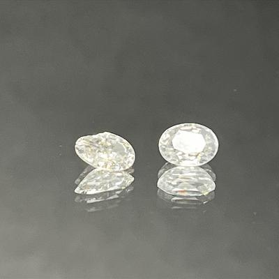 White Zircon Ovals 1.15 CTTW 6x4mm