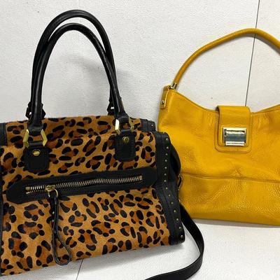 Oryany Inc Cow Hair & Leather and Talbots Leather Purses - Vintage