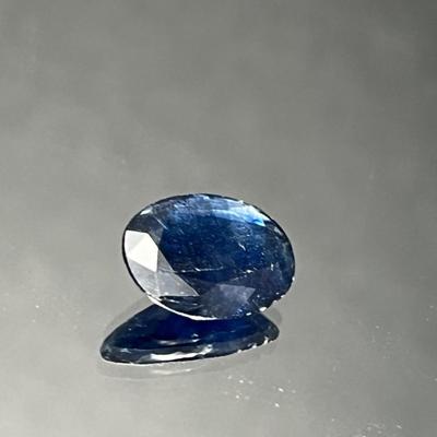Sapphire Oval 12x9mm 3.15 CT - Large Stone - Midnight Blue