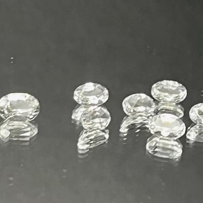 White Topaz Ovals - Multiple Matched Pairs 8.30 CTTW 7x5mm 6x4mm