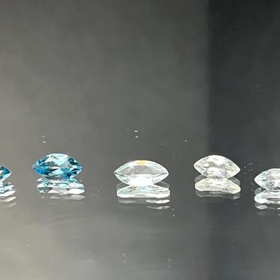 Topaz Marquise 1.80 CTTW - White to Tropical Beach Blue