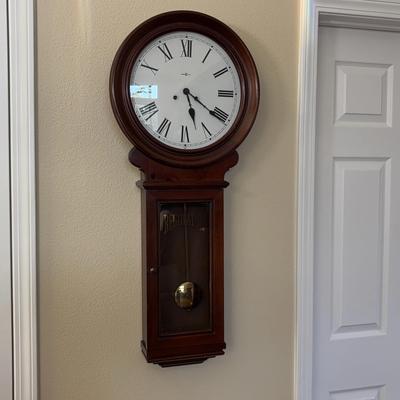 Howard Miller Regulator Wall Clock | Pendulum Style | Classic Roman Numeral Dial