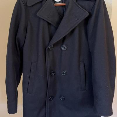 Vintage Spiewak Golden Fleece Navy Wool Pea Coat #1 | Men’s 36