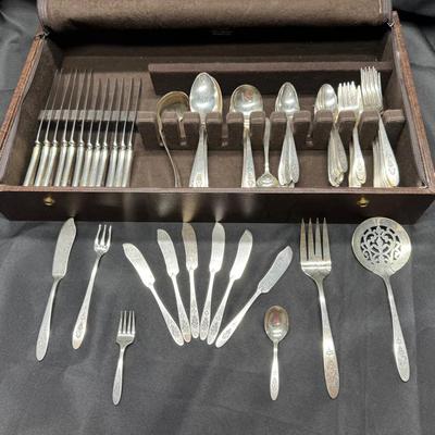 Community Plate “Patrician” Silverplate Flatware Set w/ Serving Pieces | Early 1900s | 80 Pieces