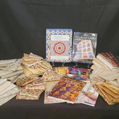 Quilting Fabrics & Books | Neutral & Reproduction Cotton Prints,  Quilt Pattern Books Lot