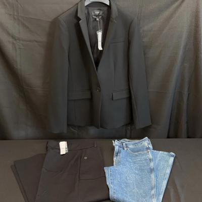 J. Crew Ladies Lot | Regent Blazer 8, Sydney Wide-leg Pant 6 & Slim Straight Pant 27