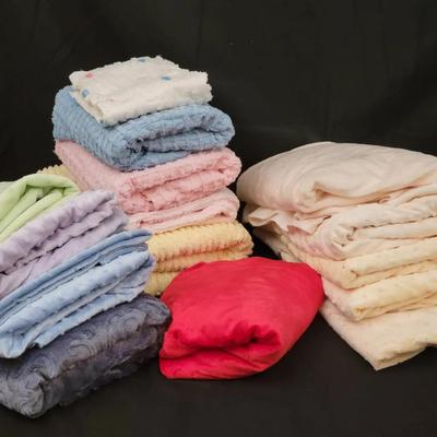 Assorted Minky Fabric Cuts for Quilting & Sewing | Multi-Color Lot