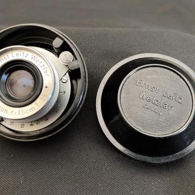 Ernst Leitz Wetzler Summaron f=3.5mm Lens W/ Cap | Vintage Leica Screw Mount