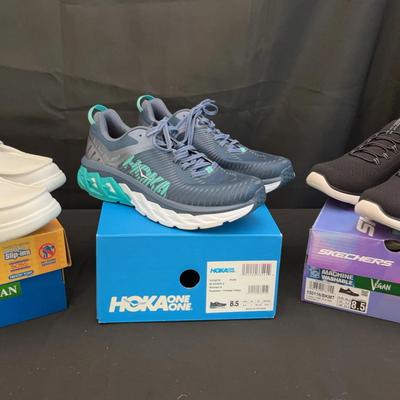Ladies Shoes | Hokas One One & Sketchers Vegan Size 8.5
