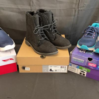 Women's Shoes | Ugg Lace-Up Boots & Sketchers Slip-On & Sneakers | Size 8 | With Boxes