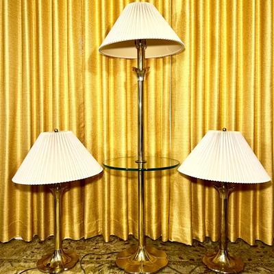 (3) Stifle Mid-Century Lamps