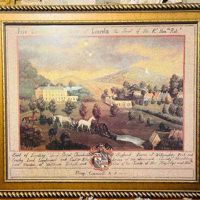 Vintage Fair Lawn County of Lincoln Artwork by S. Bender