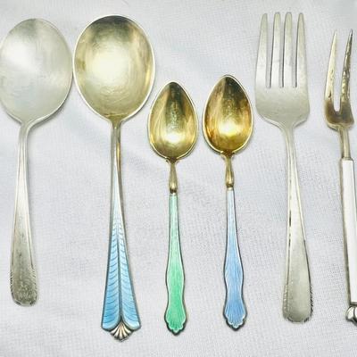 (6) Sterling Silver Cutlery from Norway