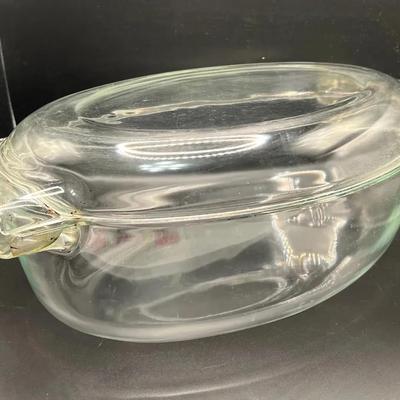 15” PYREX de Corning Glass Covered Casserole Baking Dish