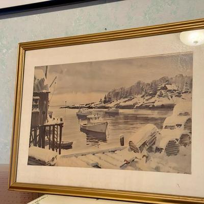 Framed Boat Print