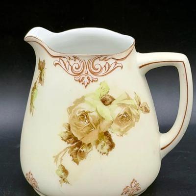 Signed Ohme Silesia Old Ivory Creamer Pitcher