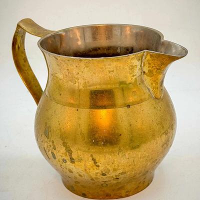 Vintage Waccamaw Brass Works Pitcher – Handcrafted in India – Mid-Century