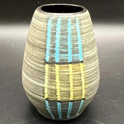 Vintage Western Germany Mid Century Vase Abstract Modernist