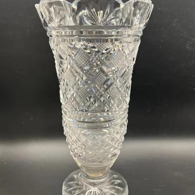 Waterford Crystal Georgian Strawberry Footed Vase
