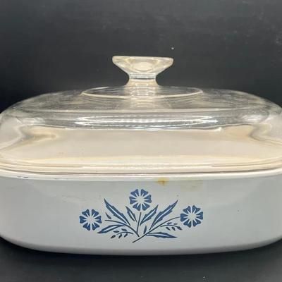 Large PYREX CorningWare Cornflower Blue with Original Lid
