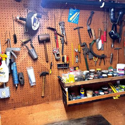 Wall Of Hand Tools And Hardware 