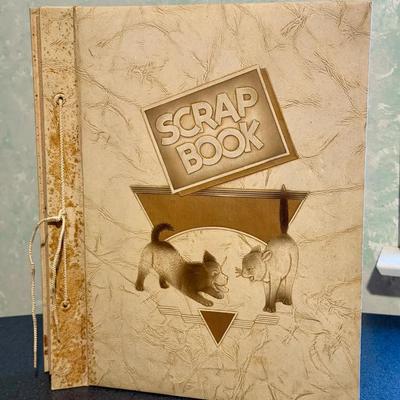 Ephemera Scrapbook With Vintage Cards & Notes
