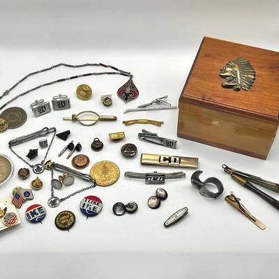 Mens Jewelry & Trinkets ft. Masonic Pins & 1/20 10K Gold 
