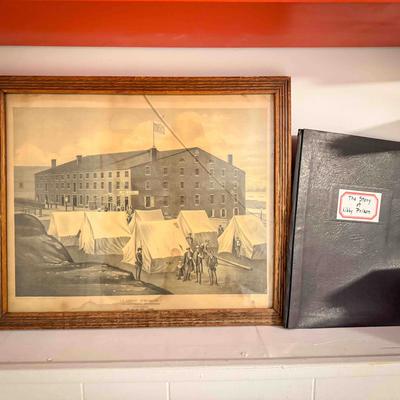 Antique Print & Info Packet About Libby Prison