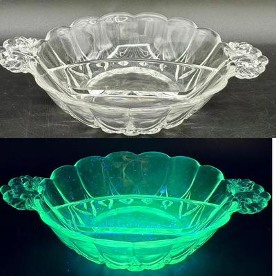 Divided Condiment Dish W Ornate Handles 