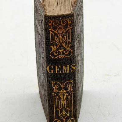 Antique 19th-century Gems of Sacred Poetry Mini Book