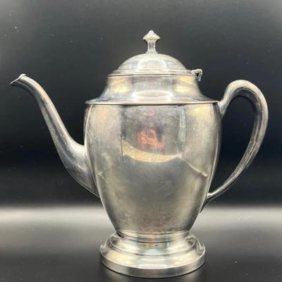 C.S. Silver on Copper Teapot — 585 Grams