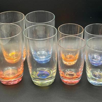 (8) MCM Blown Glass Drinking Glasses