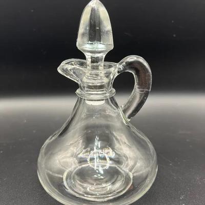 Vintage Glass Cruet with Stopper