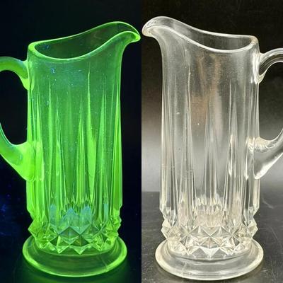 Antique Fostoria Glass Company No. 1299 Long Buttress individual creamer